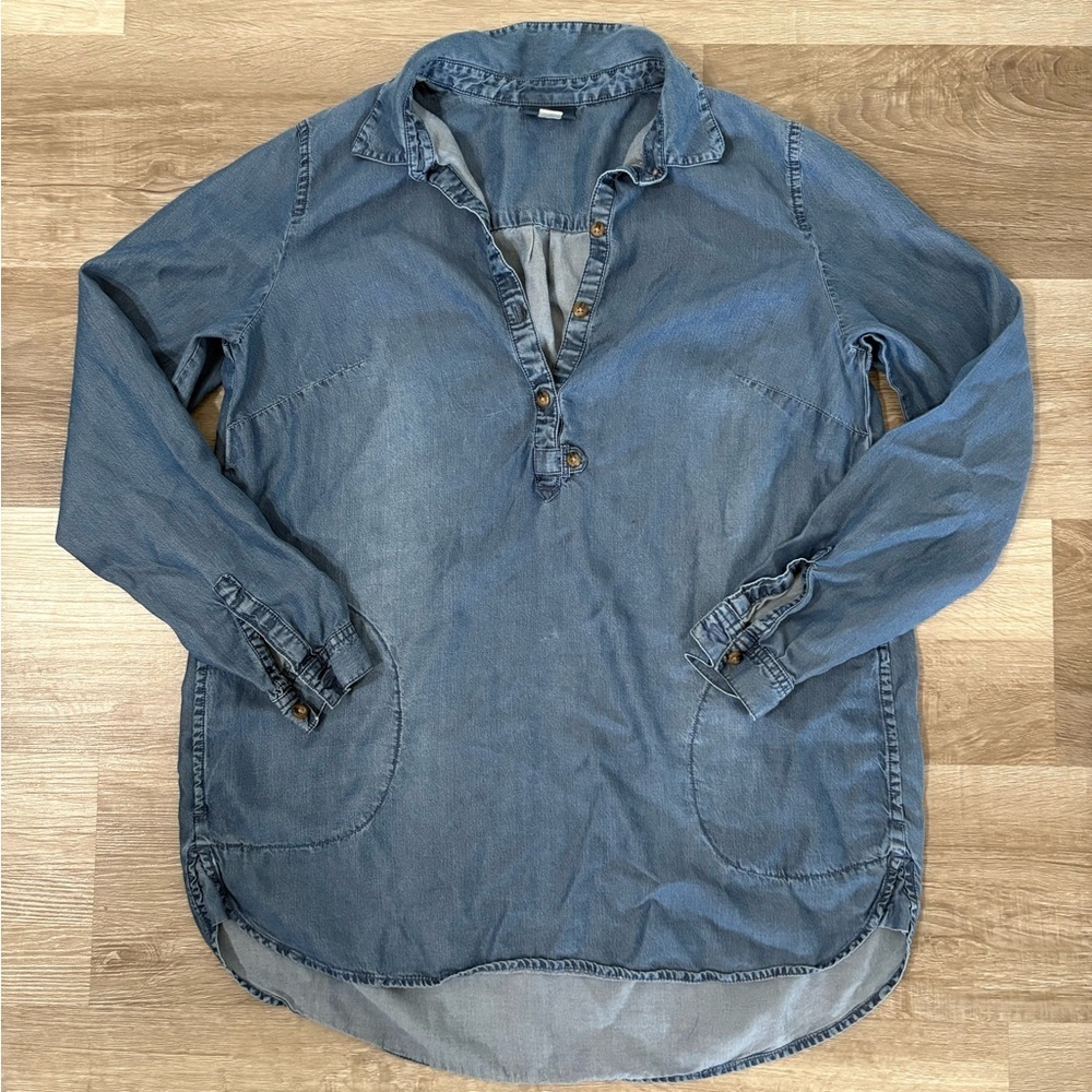 J.Jill women’s denim tunic top